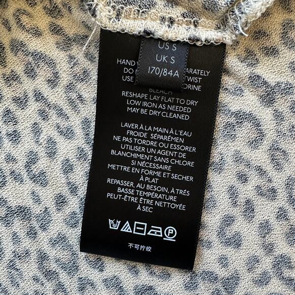 Urban Outfitters Leopard Cutout Peplum Crop Top Size S - Picture 8 of 13